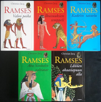 Christian Jacq: Ramses 1-5/5 (niteet Gummerus 2000)