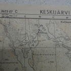 VANHA KARTTA KESKIJÄRVI C , AMPUMA-ALUEEN RAJA - pikkukuva 3