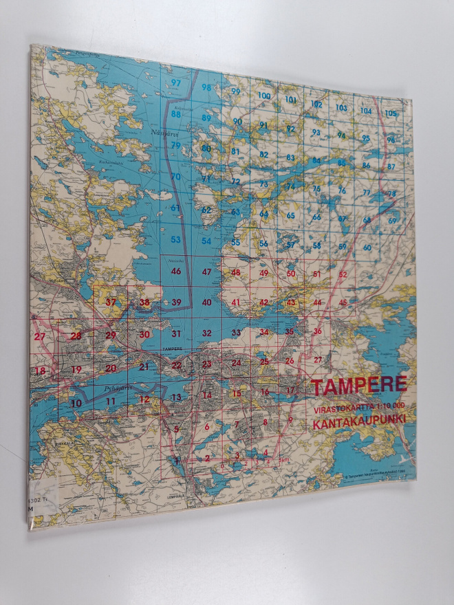 Tampere virastokartta 1:10 000 : kantakaupunki
