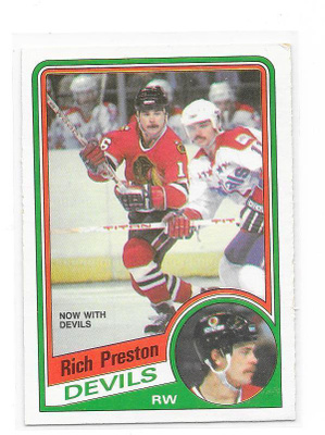 1984-85 OPC #118 Rich Preston New Jersey Devils