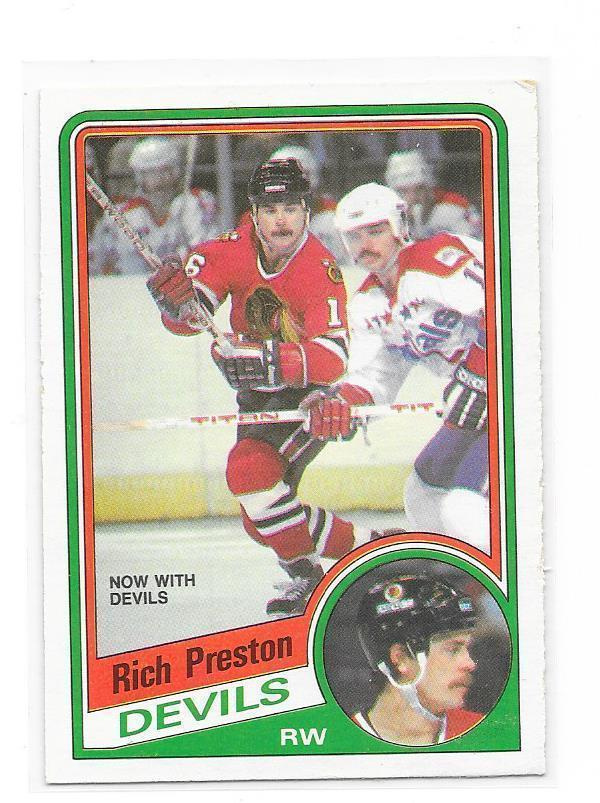 1984-85 OPC #118 Rich Preston New Jersey Devils