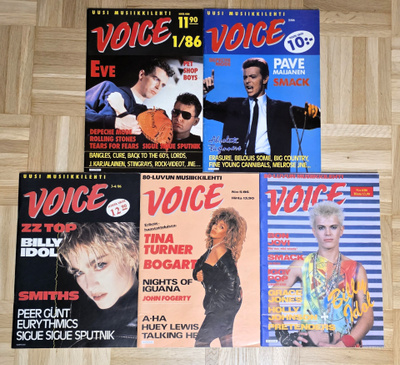 VOICE - kaikki 5 ilmestynyttä numeroa 1986