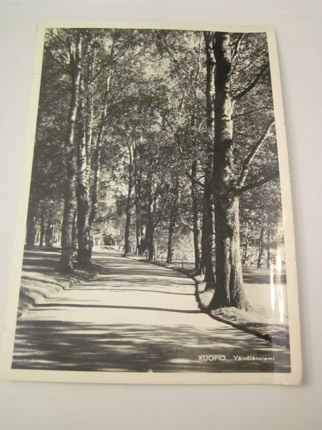 VANHA Postikortti Kuopio 1950-l Alkup.Mallikappale