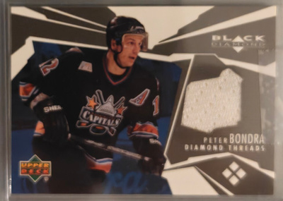 Peter Bondra 2003-2004 Black Diamond Diamond Threads Patch