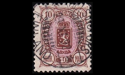 34a o Vaakuna 10 mk Helsinki 29.XI.92 (1889)