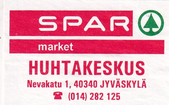 Jyväskylä. Huhtakeskus . SPAR market  , s74