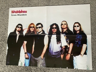Iron Maiden juliste ja pari tarraa