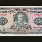 Ecuador 5 Sucres 22.11.1988, P113d(3), UNC - pikkukuva 1