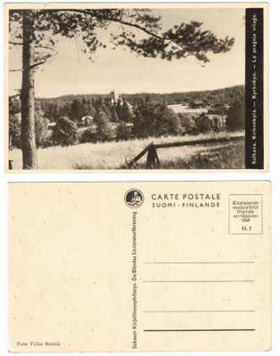 Vanha kortti, Sulkava, Kirkonkylä