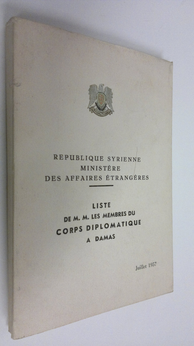 Liste de M. M. Les membres du corps diplomatique a damas