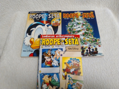 ROOPE-SETÄ  3 kpl  326, 328, 329  HYVÄ