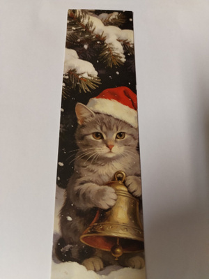 Kissa kirjanmerkki.