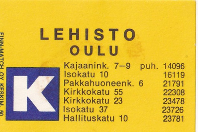 Oulu. Lehisto    ,  b434