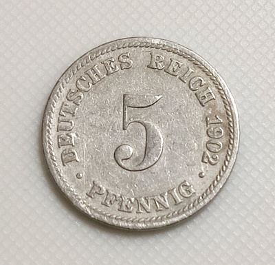 Saksa 5 Pfennig 1902D