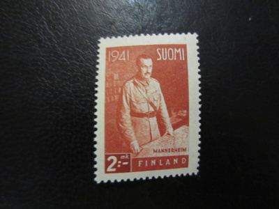 1941 Sotamarsalkka C.G.E. Mannerheim 2 mk karmiini W2 **
