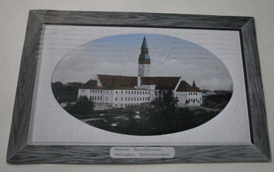 Helsinki, Kansallismuseo, kehyskortti + kohopaino, p. 1912