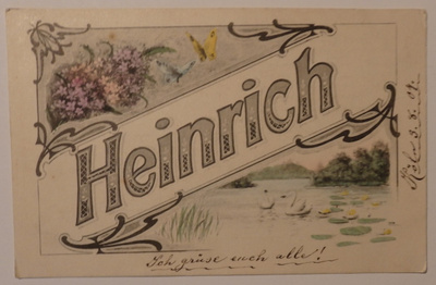 Nimipäiväkortti Heinrich