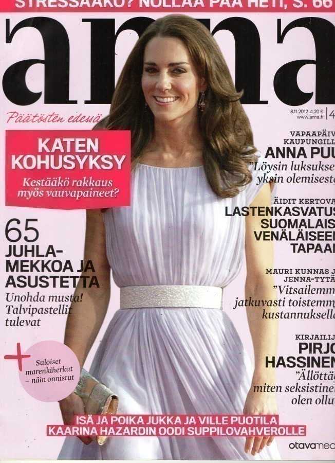 Anna n:o 45 2012 Anna Puu. Pirjo Hassinen. Kate & Williams.