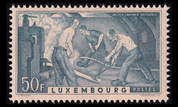 Luxemburg 412 ** Postimerkkinäyttely (1946)