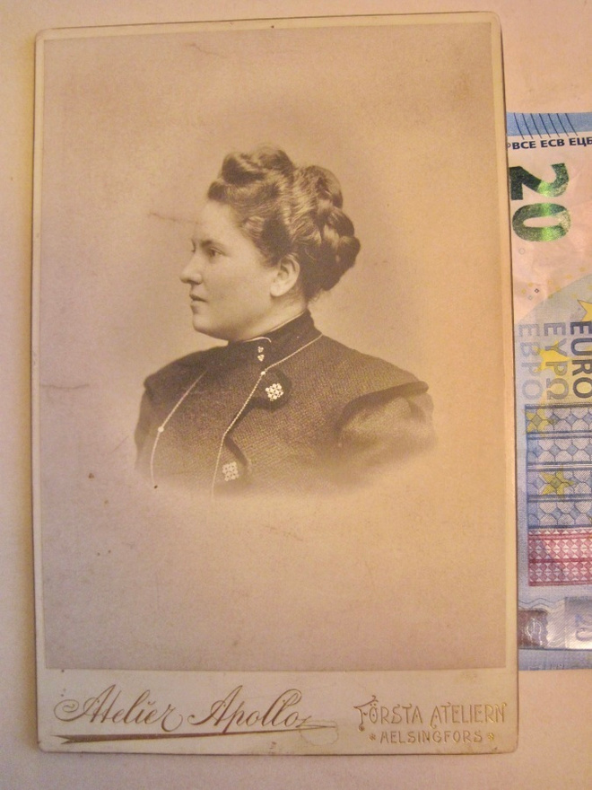 VANHA Kabinetti Valokuva HYVÄN SUVUN Rouva 1900-l