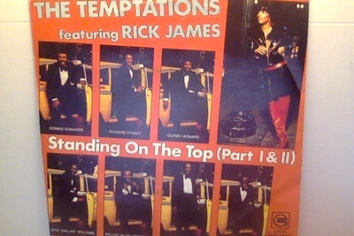 THE TEMPTATIONS+RICK JAMES : STANDING ON THE TOP : VINYL  7"