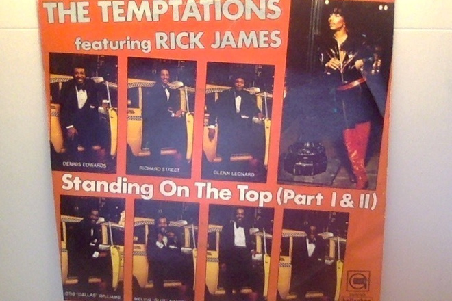 THE TEMPTATIONS+RICK JAMES : STANDING ON THE TOP : VINYL  7"