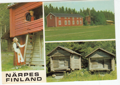 Närpes, Bygdebild postikortti   p320