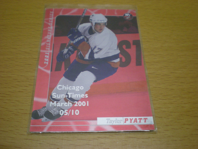 Taylor Pyatt 2000-01 Be A Player Signature Series # 254 Chic