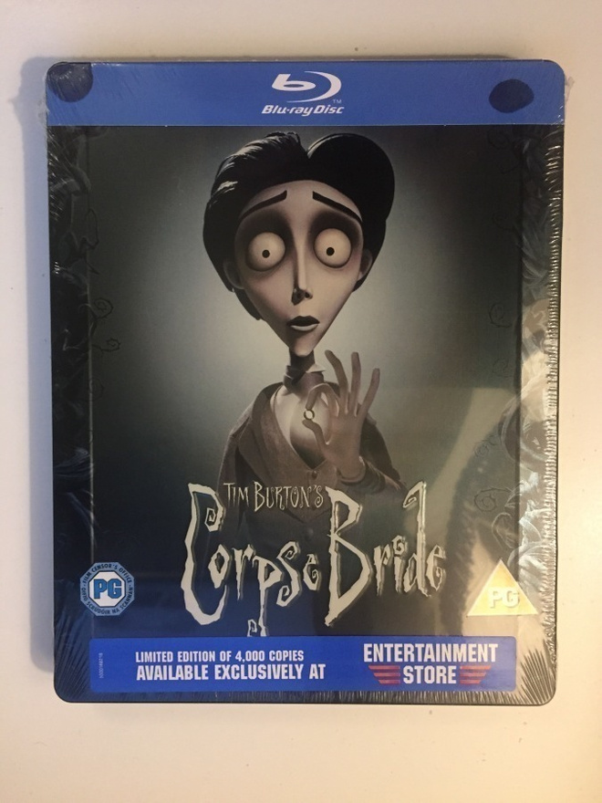 Corpse Bride - Steelbook (Blu-Ray) ohjaus Tim Burton (UUSI!)