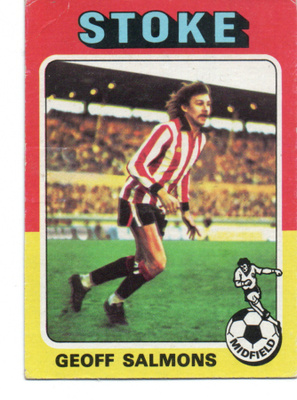Purkkakuva Jalkapallo n:o 144 GEOFF SALMONS. STOKE