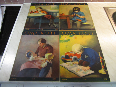 Oma Koti lehtiä 4 kpl 1932 .