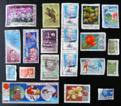 Venäjän postimerkkejä * CCCP * 20 kpl * 1966-88