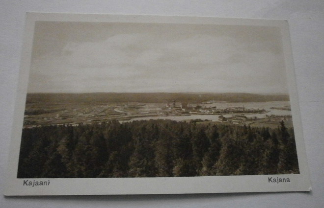 Kajaani, näkymä tehtaille, vanha mv pk, ei p.