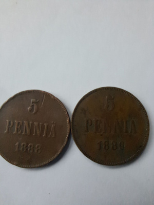 5 penniä×4