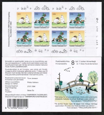 1994 Ystäyydellä, Muumeja vihko postituoreena.