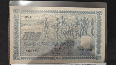 500 markan seteli v 1945