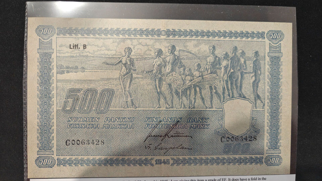 500 markan seteli v 1945