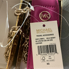 Michael Kors pinkki huulipuna kotelo nahkaa ketjuhihna - pikkukuva 4