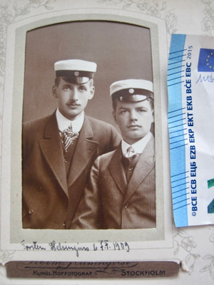 VANHA CDV Valokuva Kirjailija Torsten Helsingius 1909