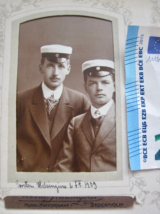 VANHA CDV Valokuva Kirjailija Torsten Helsingius 1909