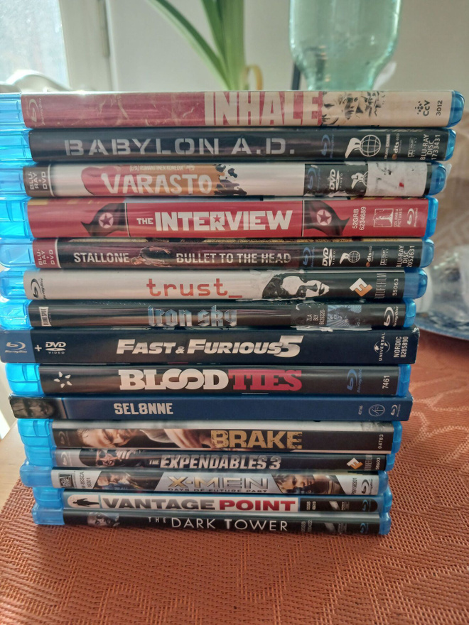 Blu-ray elokuvapaketti 15kpl