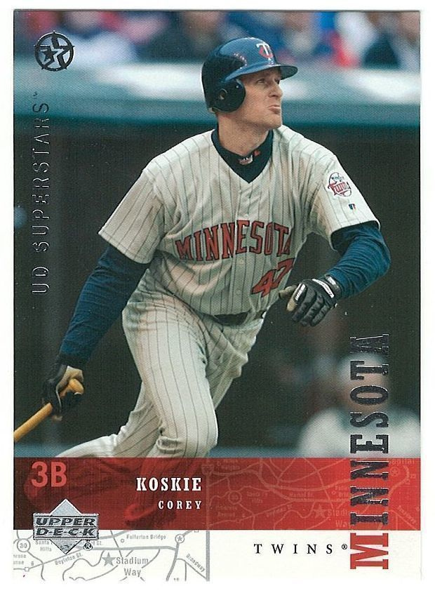02-03 UD Superstars #128 Corey Koskie