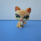 Littlest Pet Shop figuuri, tassuaan nuoleva kissa - pikkukuva 1