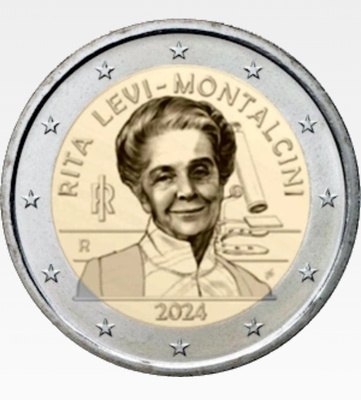 Italia 2024 2 euro CC Levi-Montalcini unc