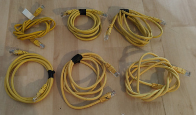 Verkkokaapeli 1,5 m Cat 5e 6 kpl