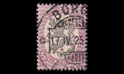 75 o M-17 5mk Borgå 17.IV.25 (1917)