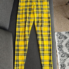 BlackMilk keltainen tartan leggings M - pikkukuva 1