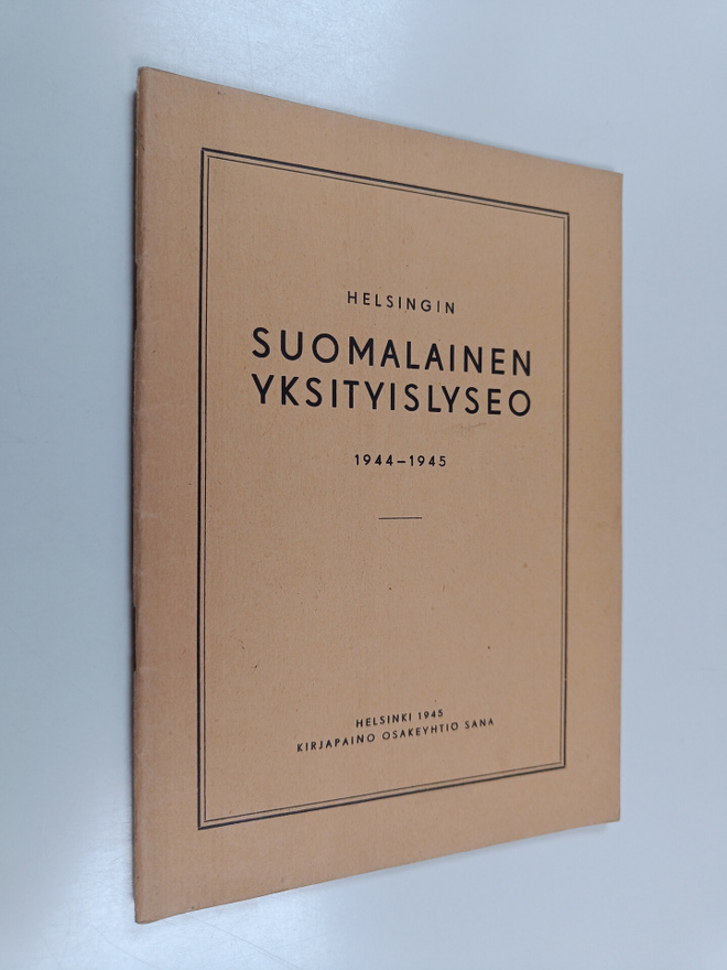 Helsingin suomalainen yksityislyseo 1944-1945
