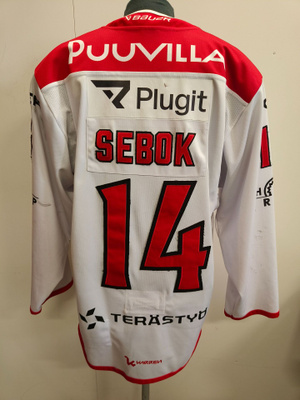Balazs Sebok #14 Porin Ässät game worn