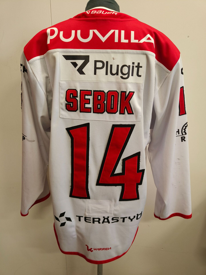 Balazs Sebok #14 Porin Ässät game worn